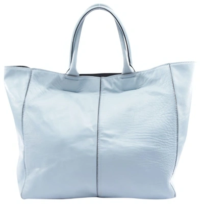Pre-owned Dorothee Schumacher Blue Leather Handbag