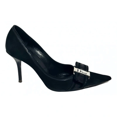 Pre-owned Dior Black Leather Heels