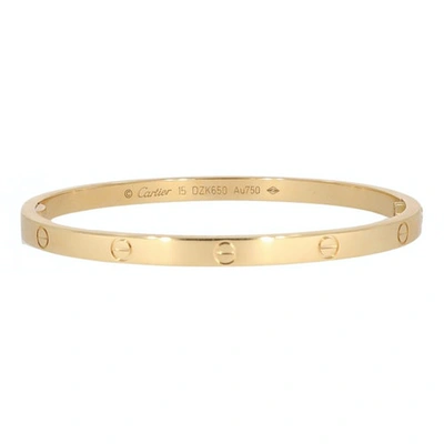 Pre-owned Cartier Love Pm Gold Yellow Gold Bracelet