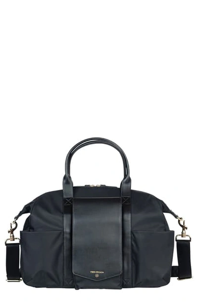 Shop Twelvelittle Peekaboo Diaper Satchel In Black