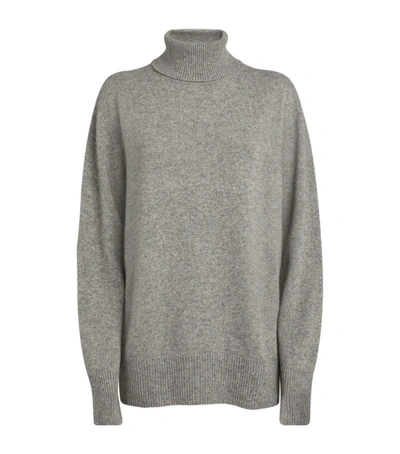 Shop The Row Wool-cashmere Stepny Sweater In Grey