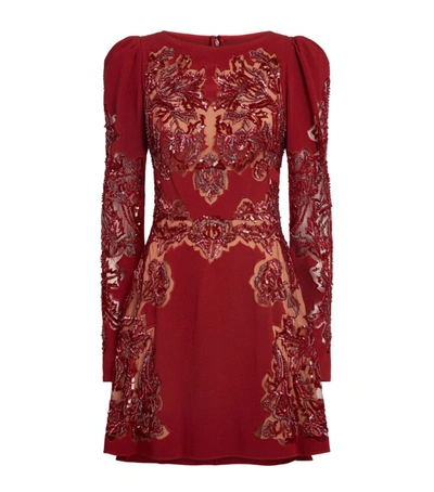 Shop Zuhair Murad Embroidered Mini Dress