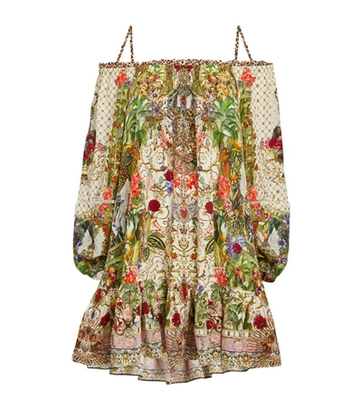 Shop Camilla Off-the-shoulder Fair Verona Mini Dress