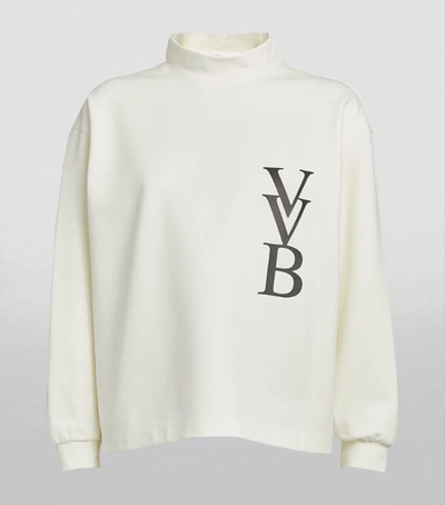Shop Victoria Beckham Logo Sweatshirt
