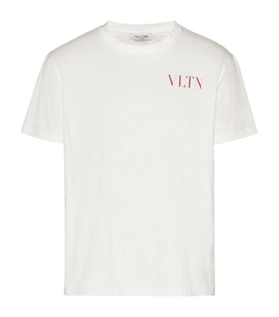 Shop Valentino Cotton Vltn T-shirt