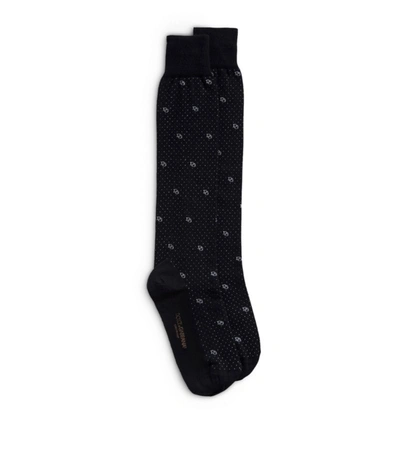 Shop Dolce & Gabbana All-over Logo Socks