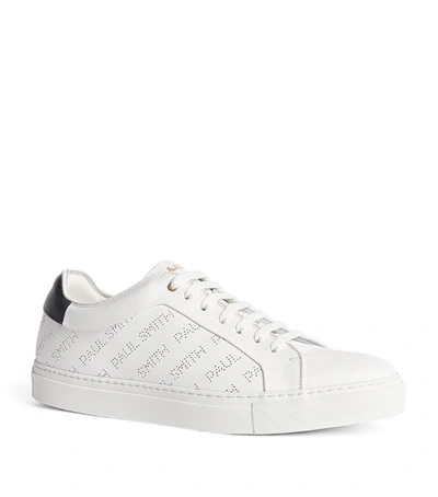 Shop Paul Smith Perforated Leather Basso Sneakers