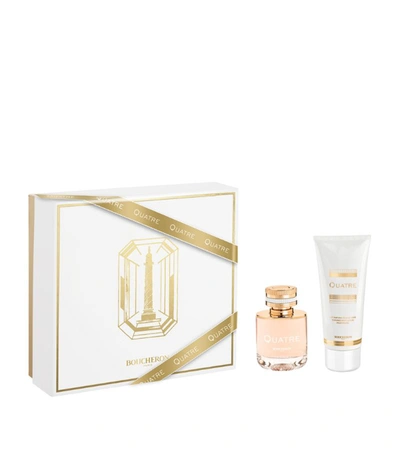 Shop Boucheron Quatre Fragrance Gift Set (50ml) In White