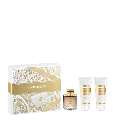 Shop Boucheron Quatre Absolu De Nuit Fragrance Gift Set (100ml) In White