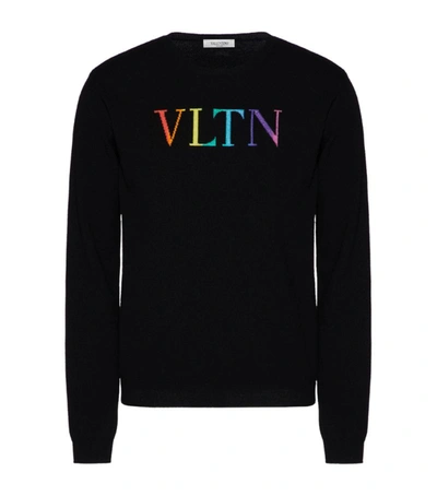 Shop Valentino Rainbow Vltn Sweater