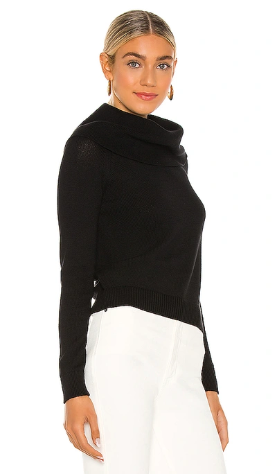 Shop 525 America Foldover Top Sweater In Black