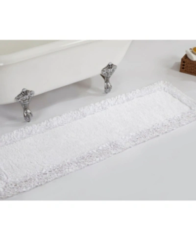 Better Trends Ruffle Bath Runner, 20" X 60" In White