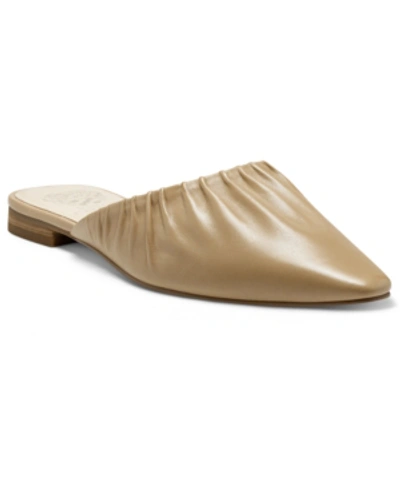 Shop Vince Camuto Women's Pressen Ruched Mules Women's Shoes In Tortilla