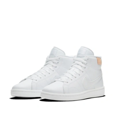 Shop Nike Women's Court Royale 2 Mid High Top Casual Sneakers From Finish Line In White