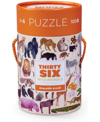 Crocodile Creek Thirty Six Wild Animals Jigsaw Puzzle- 100 Pieces