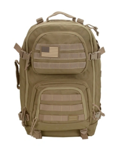 Rockland Military Tactical Laptop Backpack In Tan