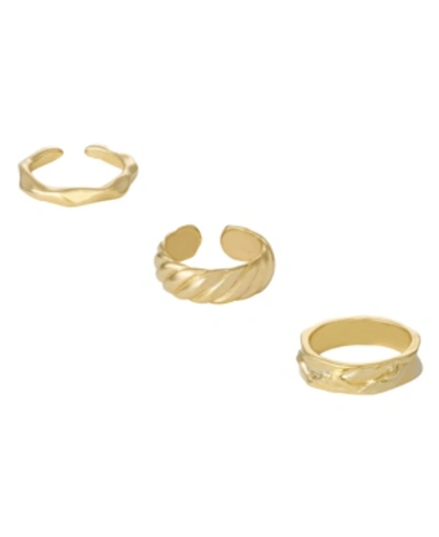 Shop Ettika Gold Plated Thick Modern Ring Set