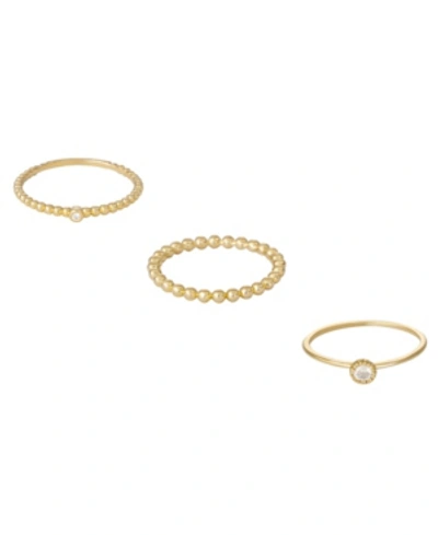 Shop Ettika Simple Gold Plated Stacking Ring Set