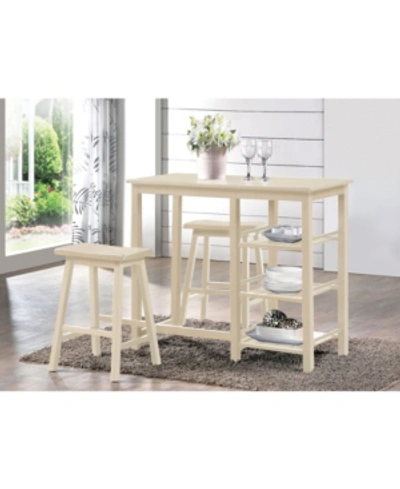 Shop Acme Furniture Nyssa 3-piece Counter Height Set