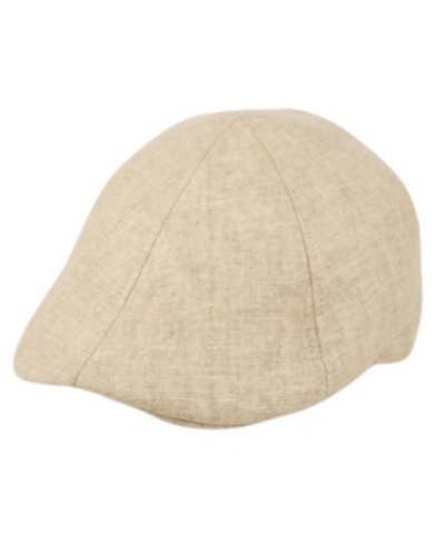 Shop Epoch Hats Company Women's Duckbill Ivy Linen Cap In Khaki