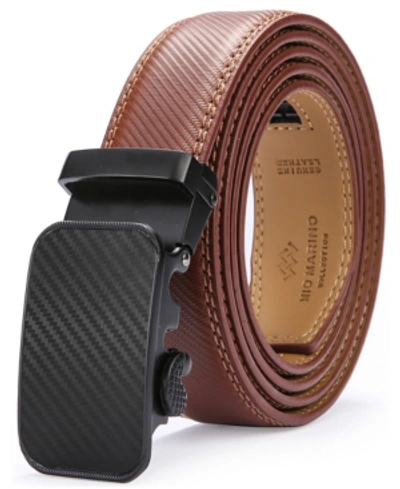 Shop Mio Marino Men's Designer Ratchet Belts In Brown