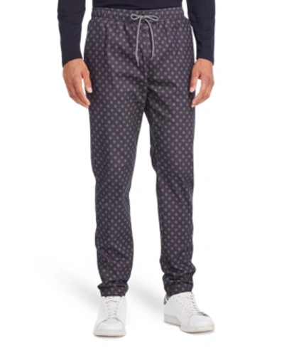 Shop Tallia Men's Slim Fit Grey Geo Jogger Pants And A Free Face Mask With Purchase