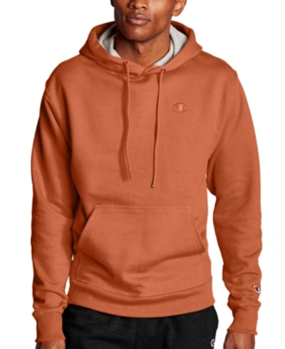 Champion Men's Powerblend Fleece Hoodie In Spicy Orange | ModeSens