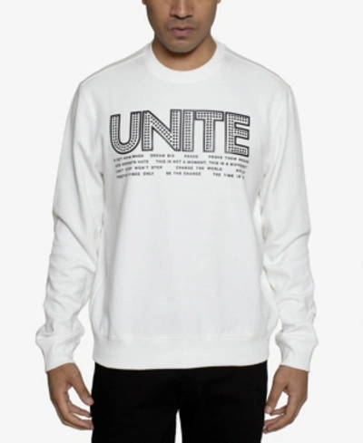 Shop Sean John Unite Men's Sweatshirt In Cream