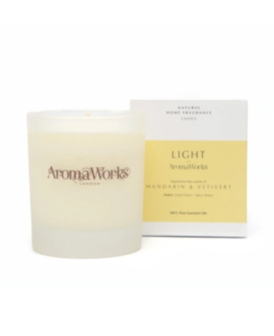 Shop Aromaworks Light Range Mandarin And Vetivert Candle, 7.75 oz In Light Yellow
