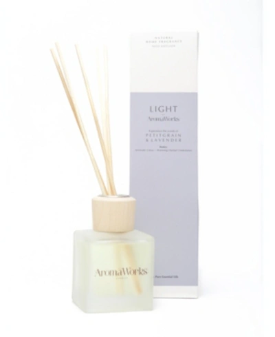 Shop Aromaworks Light Range Petitgrain And Lavender Reed Diffuser,100 ml In Lilac