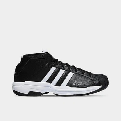 Shop Adidas Originals Adidas Men's Pro Model 2g Basketball Shoes In Black/white/black