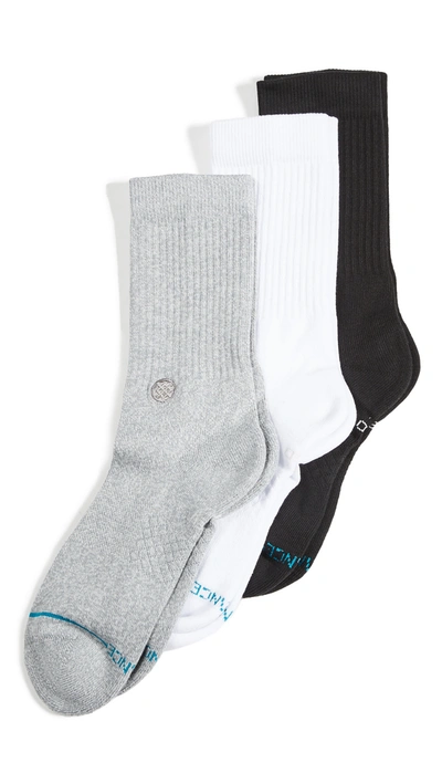 Shop Stance Icon 3 Pack Crew Socks In Multi