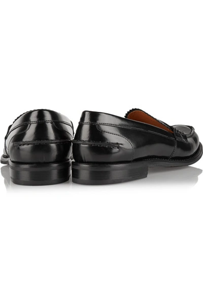 Shop Church's Sally Glossed-leather Loafers In Black