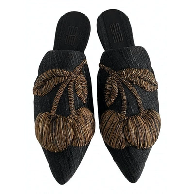 Pre-owned Sanayi313 Black Cloth Heels