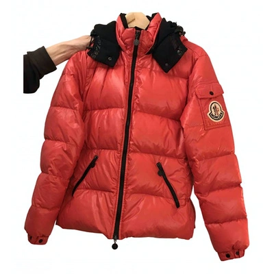 Pre-owned Moncler Hood Puffer In Red