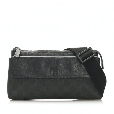 Pre-owned Gucci Black Cloth Belt Bag