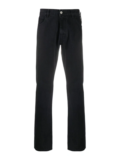 Shop Raf Simons Black Cotton Jeans In Nero