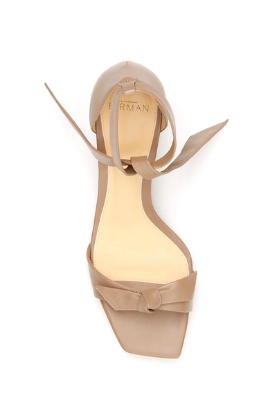 Shop Alexandre Birman Clarita Square 60 Sandals In Cameo