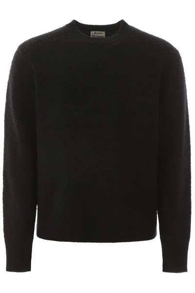 Shop Acne Studios Wool And Cashmere Sweater In Black