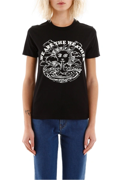 Stella Mccartney We Are The Weather T-shirt In Black | ModeSens