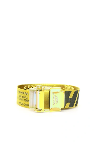 Shop Off-white 2.0 Industrial Belt In Yellow Black