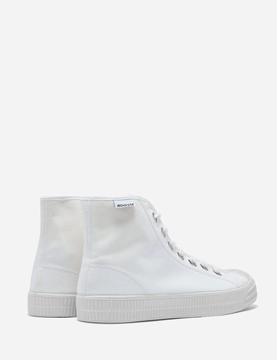 Shop Novesta Star Dribble Hi Trainers (canvas) In White
