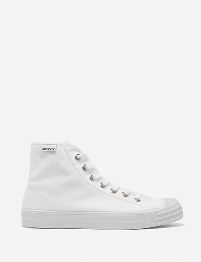 Shop Novesta Star Dribble Hi Trainers (canvas) In White