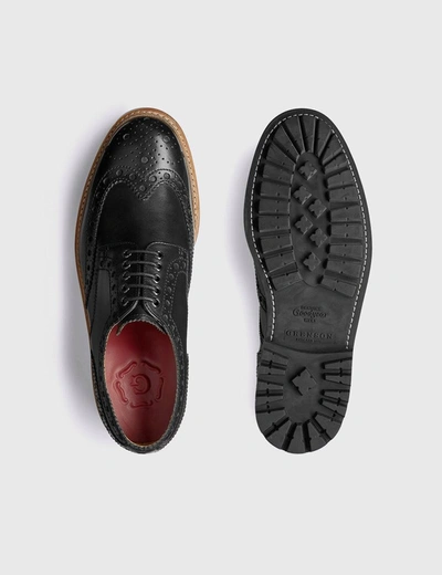 Shop Grenson Archie Commando Sole Shoes (leather) In Black