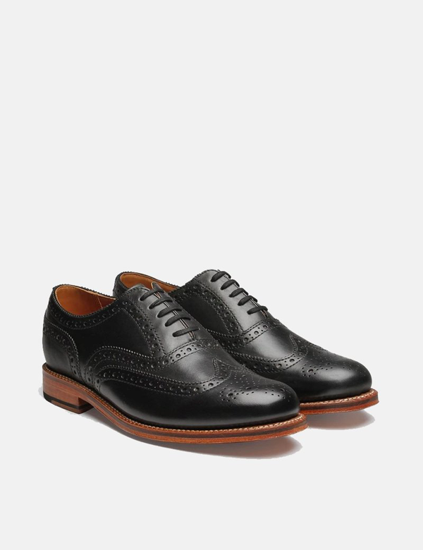 Grenson Angus Calf Brogue Shoes In 