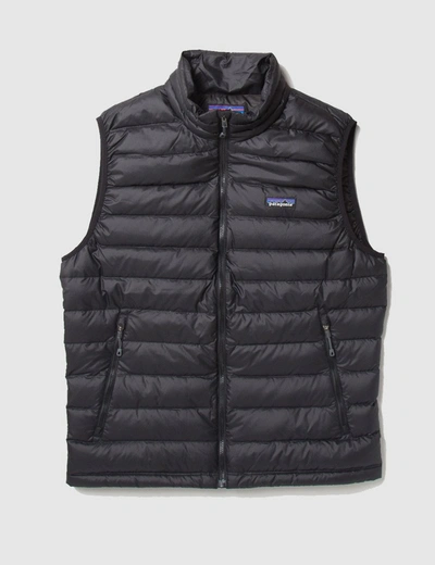 Shop Patagonia Down Sweater Vest In Black