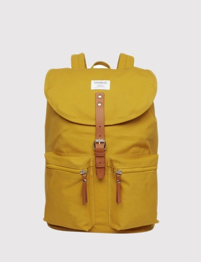 Shop Sandqvist Roald Ground Backpack In Ground Yellow