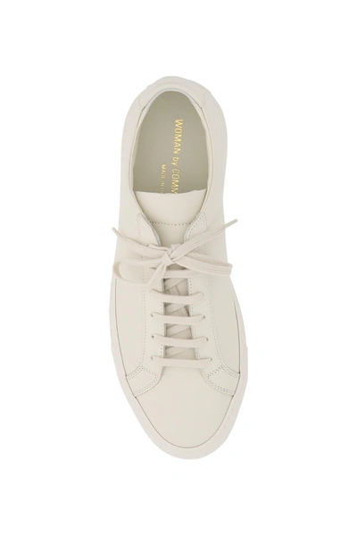 Shop Common Projects Original Achilles Leather Sneakers In Off White
