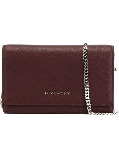 Givenchy Small 'pandora' Clutch Bag In Red