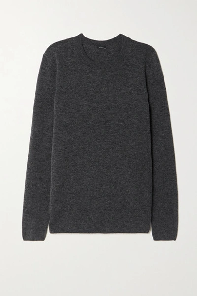 Shop Joseph Knitted Sweater In Dark Gray